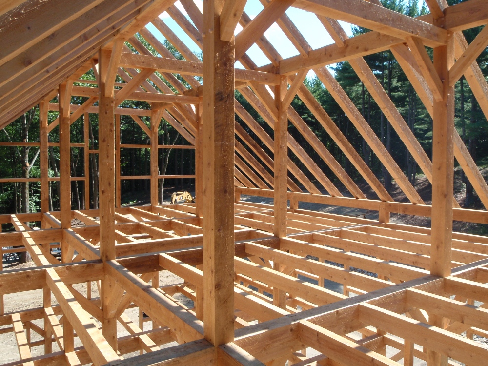 Timber Frame Attic Space