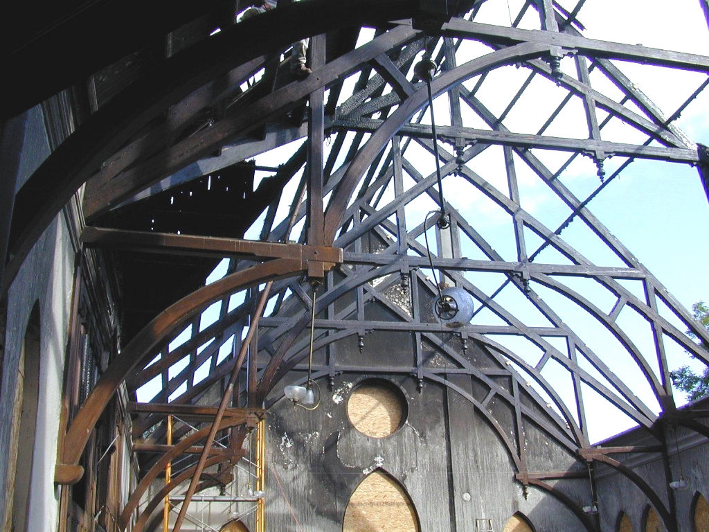 Charred Timber Trusses