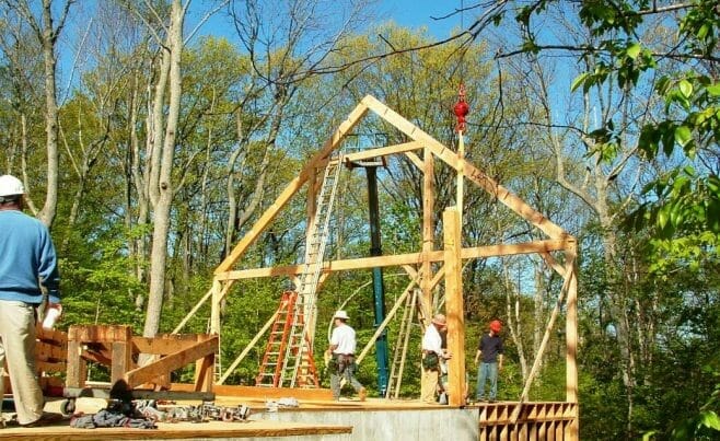 Timber Bent Installation