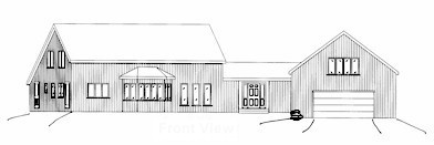 Exterior of Post & Beam Home