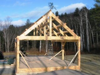 Completed Timber Frame Exterior