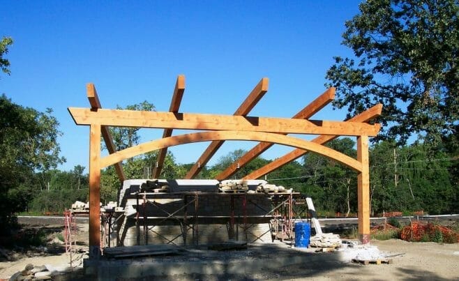 Outdoor Theater At Citizen's Park in Construction