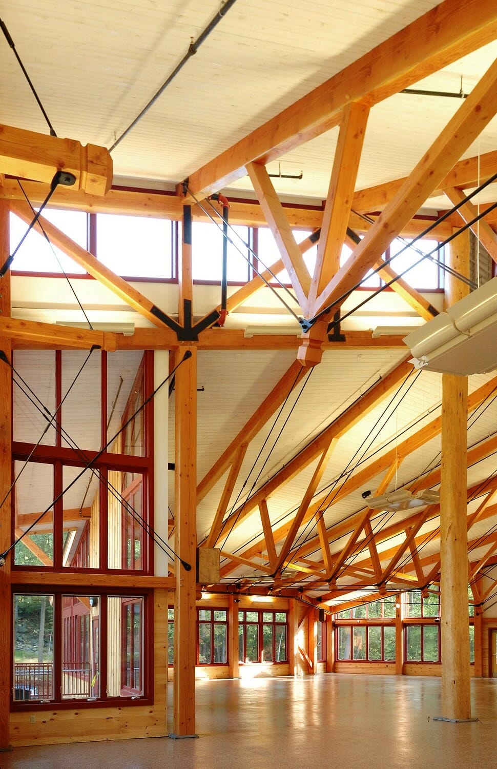 Wood Trusses with Steel Ties