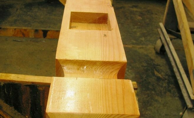 Close-up of a Planed Smooth Cut of Timber