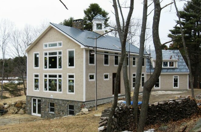 Post and beam home in Kennebunkport, Maine