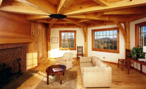 Octagon ceiling timber frame