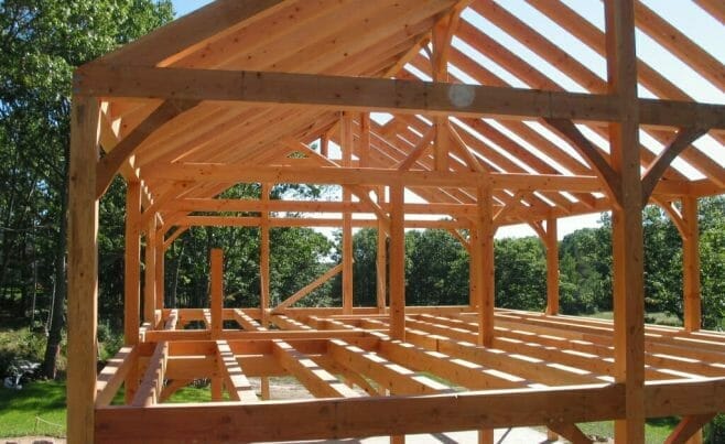 Timber frame roof system