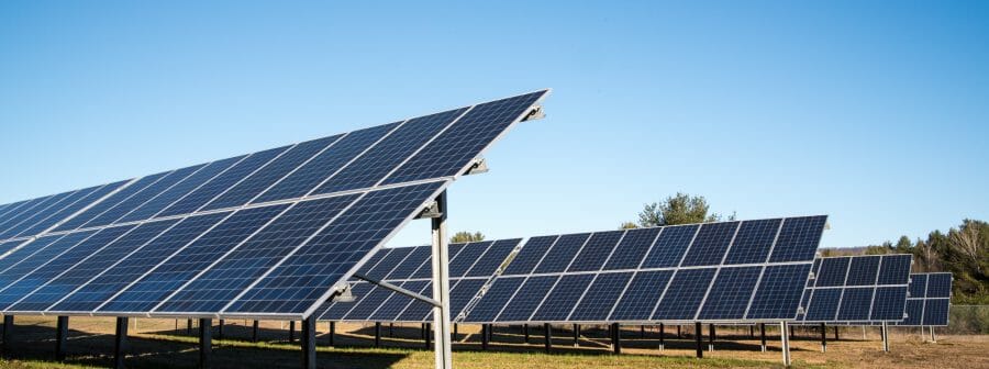 Solar array powering the Vermont Timber Works fabrication shop.