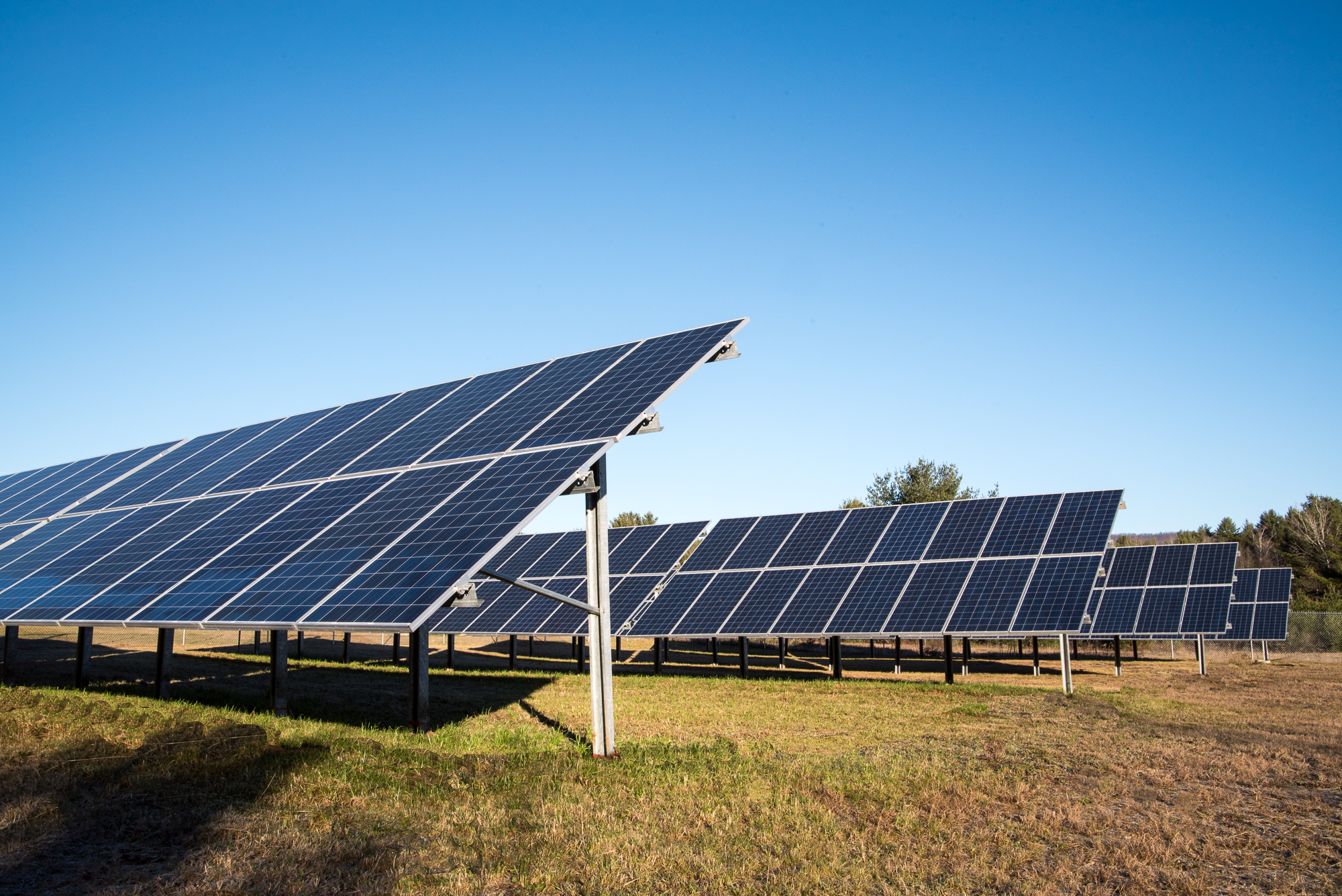Solar array powering the Vermont Timber Works fabrication shop.
