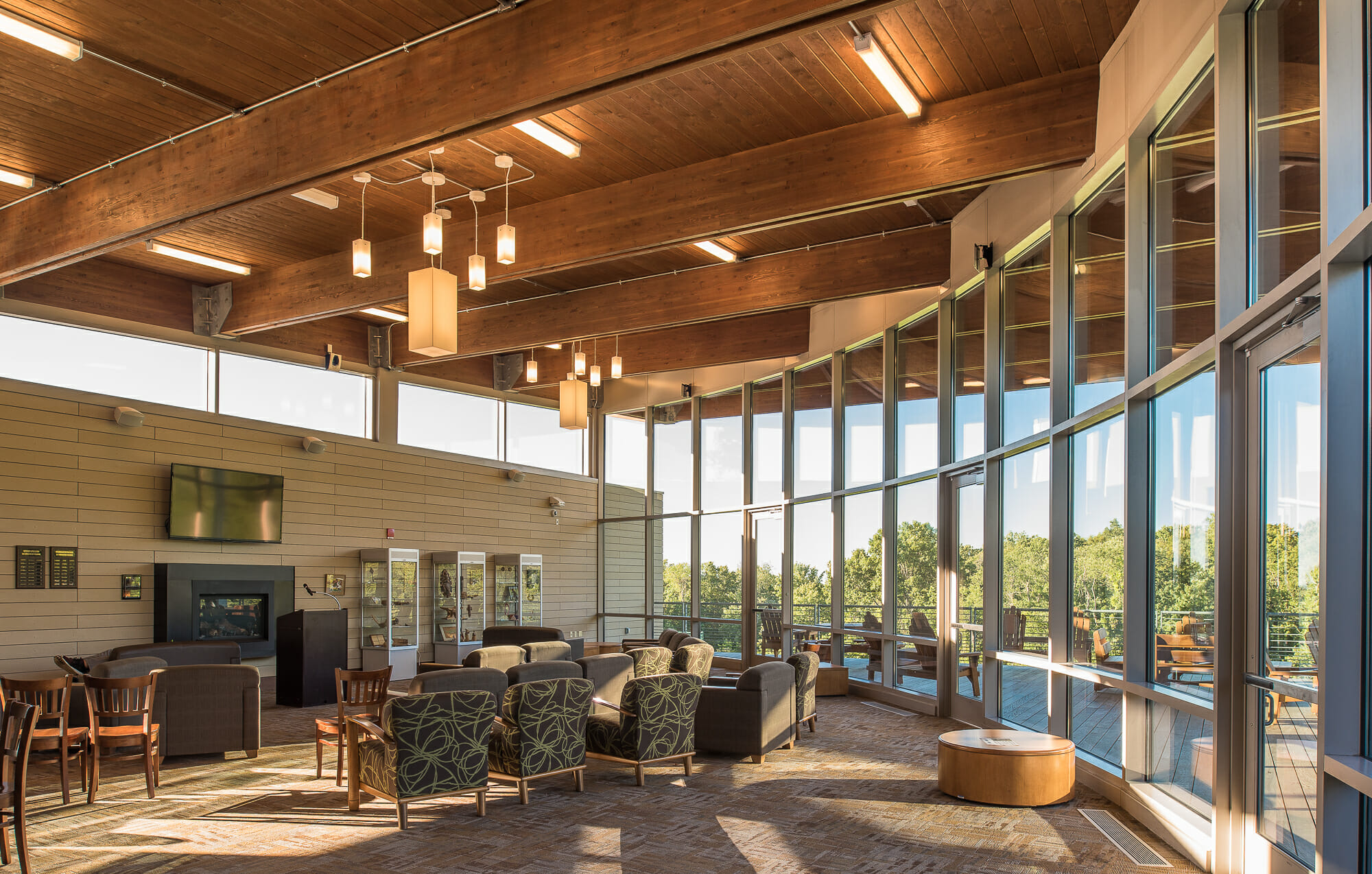 Interior of the Student Pavilion at Middlesex Community College.