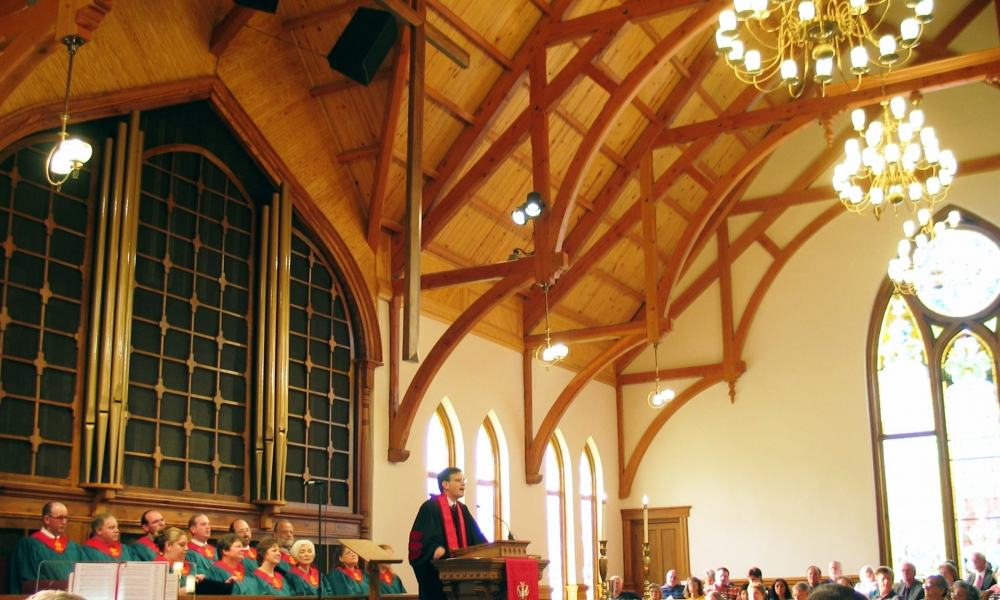 Restored Cathedral Ceiling in a Texas Church