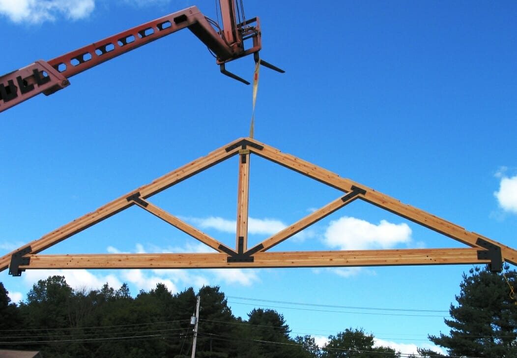 Raising a King Post Truss