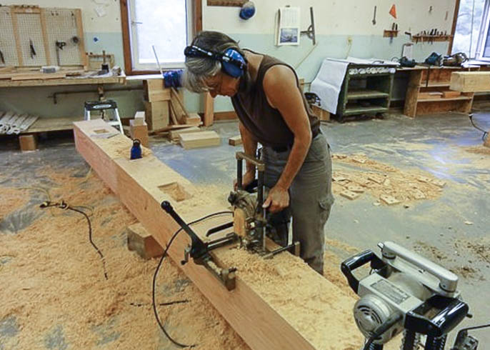 Fabricating Timber Frame Beams