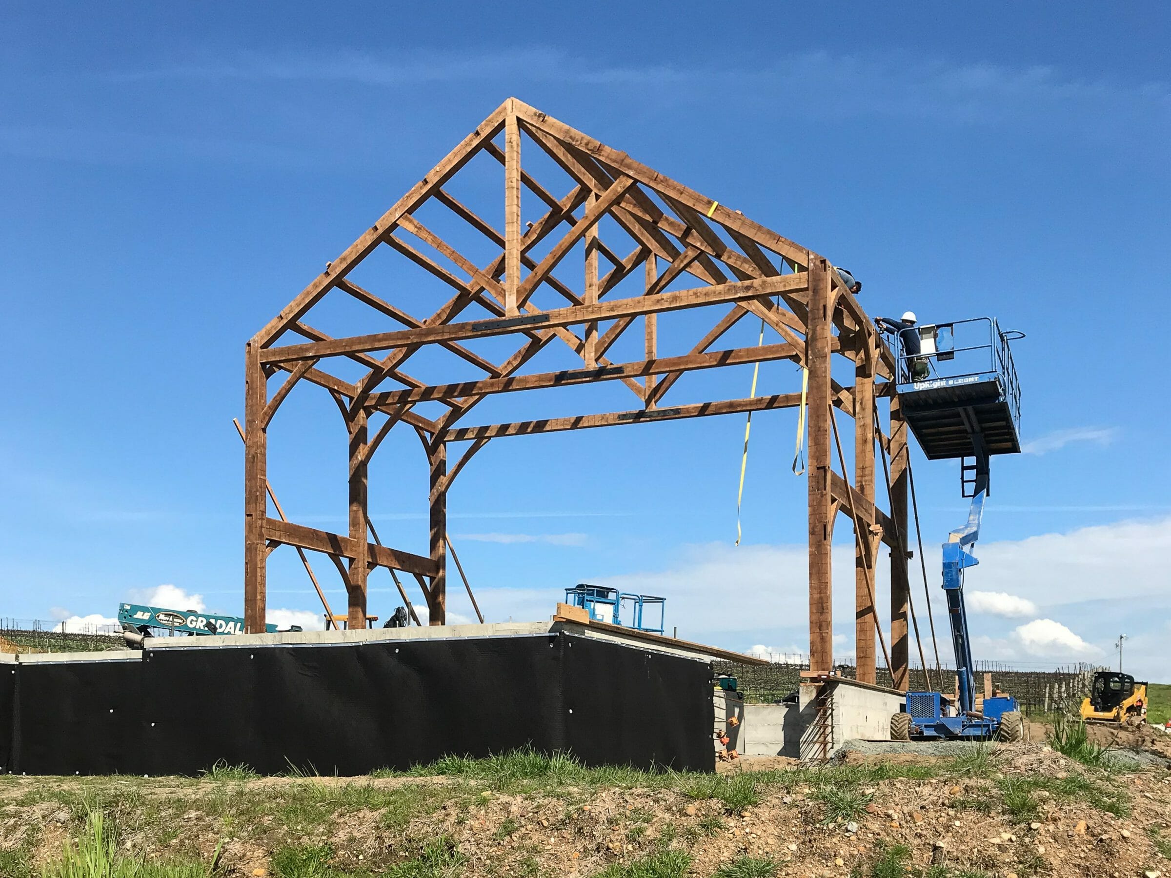 Napa California Barn Raising for Recreation Center for Children on the Paul Estate