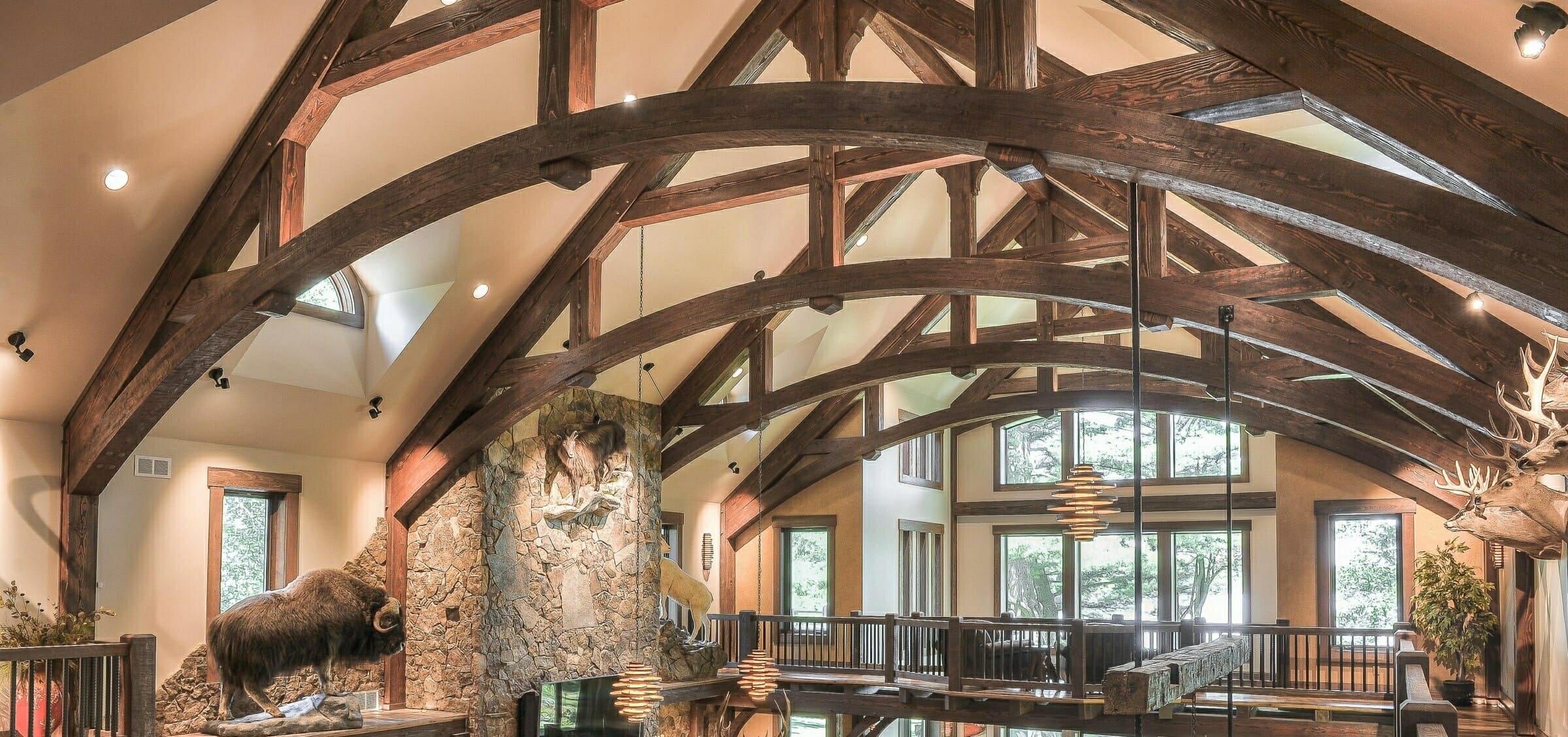 Arched King Post Truss
