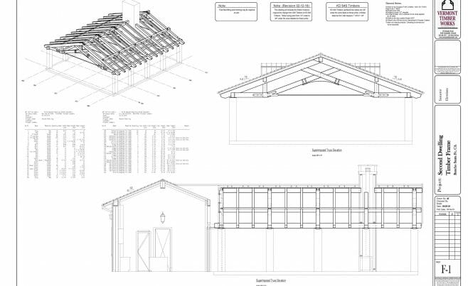Shop Drawing for Heavy Timber Construction