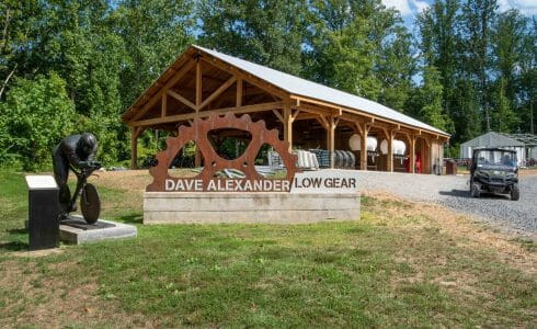 20x48' Post and Beam Biking Pavilion