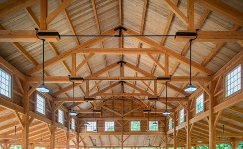 Queen Post Truss with Steel Tie Rod