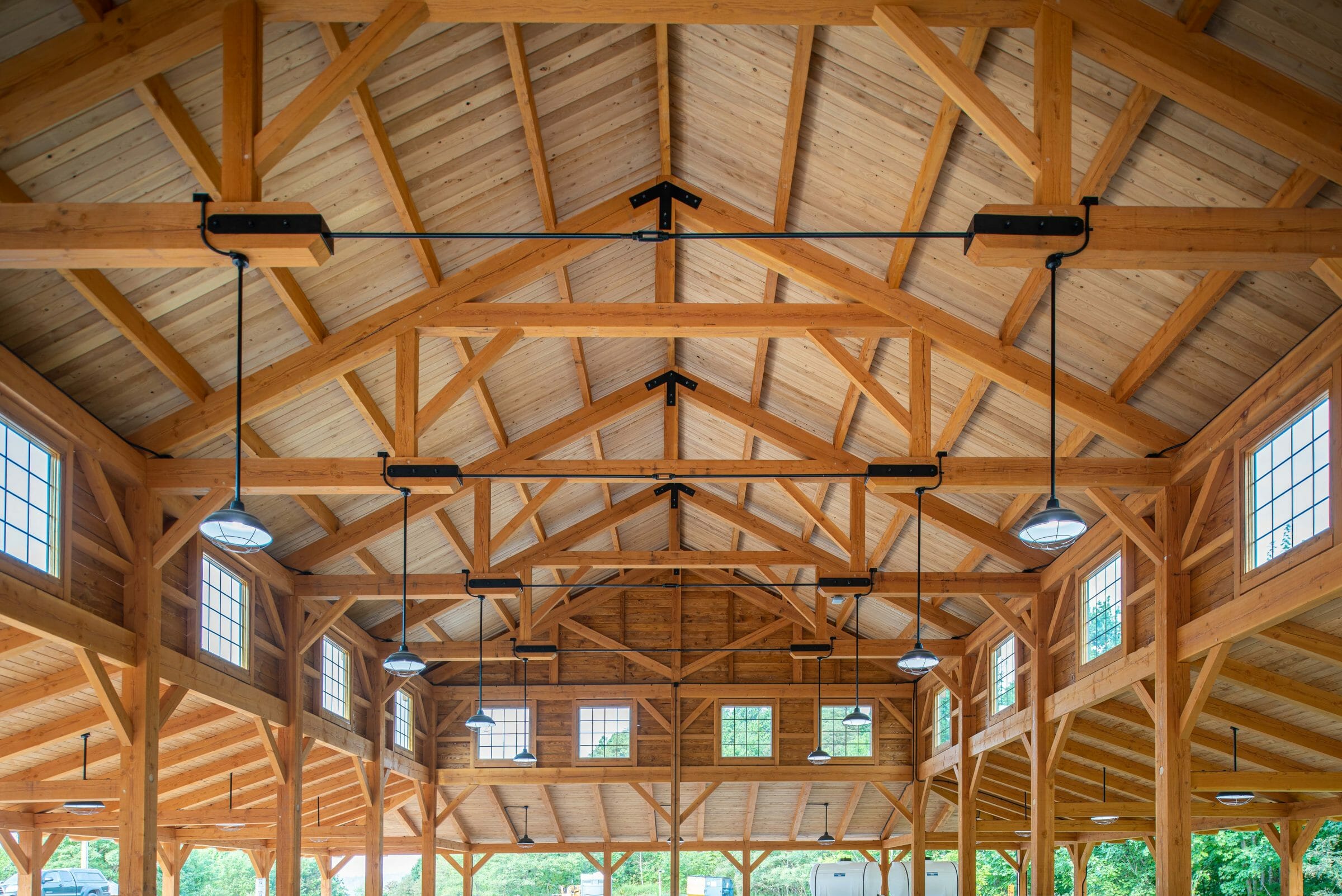 Queen Post Truss with Steel Tie Rod