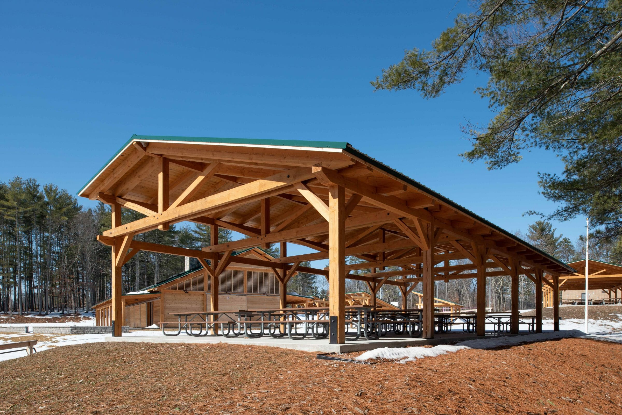 Camp Foster is a youth camp operated by the Boys and Girls Club of Manchester, NH and features a family hall, pavilions, and a pool house.