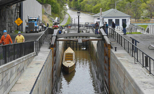 A canal boat in the 