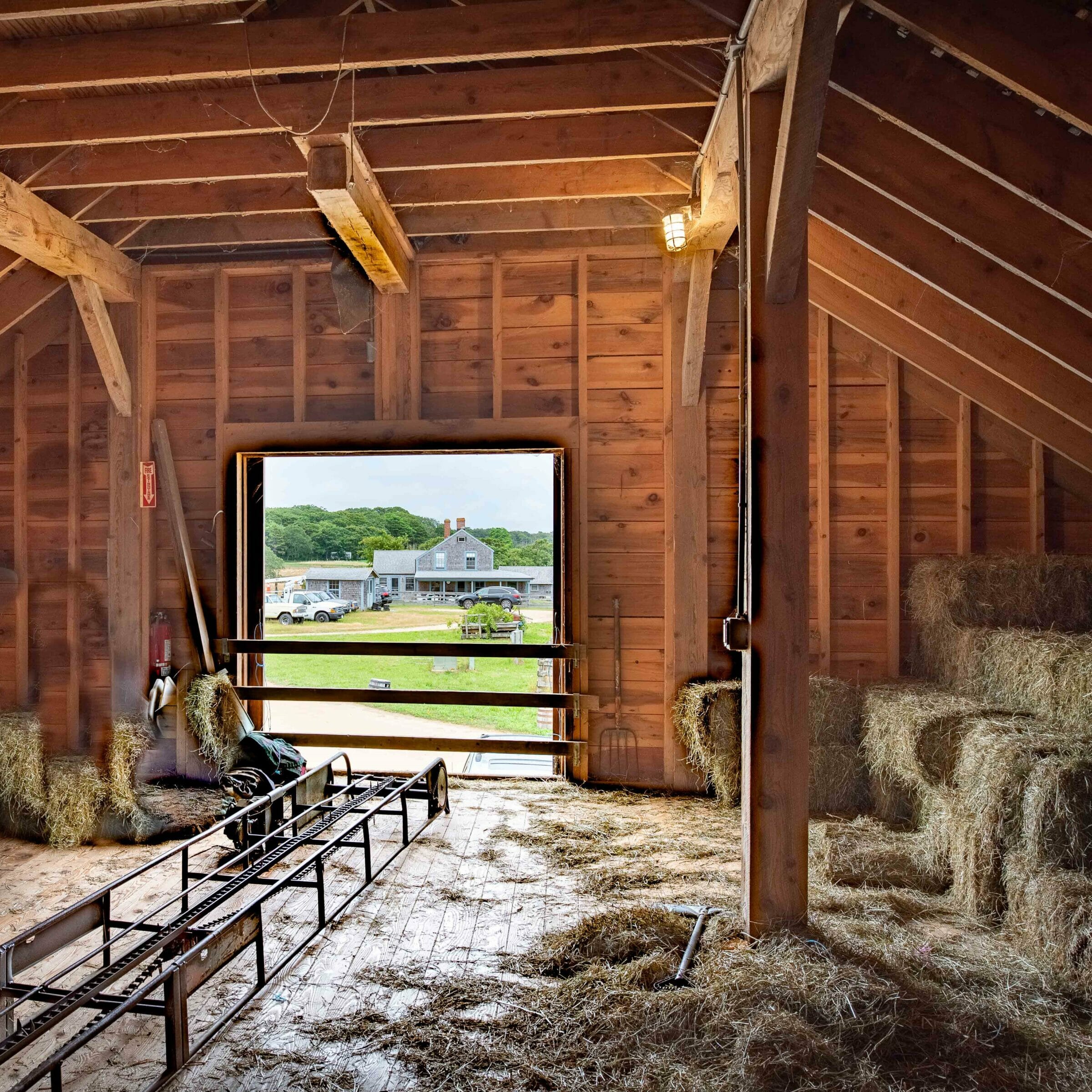 Osprey Horse Barn Weathered Cedar Siding on Martha's Vineyard