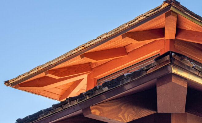 Hot Tub Pavilion Roof Rafter Detail