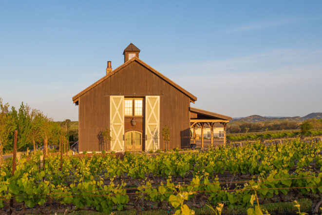 Hand Hewn Oak Timber Frame Barn in Napa, Californian