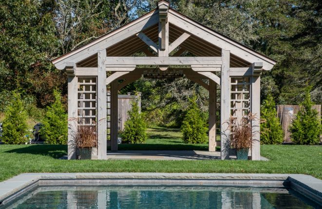 16' x 16' Cedar Pool Pavilion