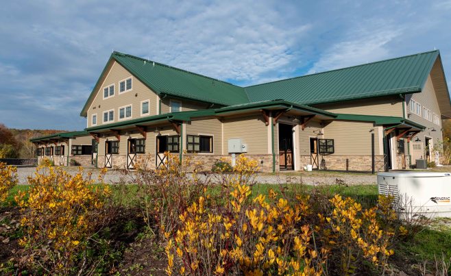 Horse Barn Exterior | Post and Beam Construction