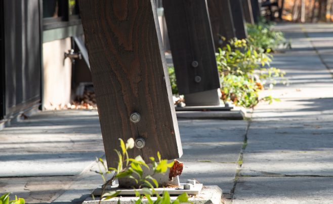 Timber and Steel Knife Plate Post Bases
