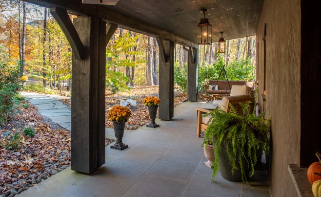 Posts and Braces for and Exterior Porch