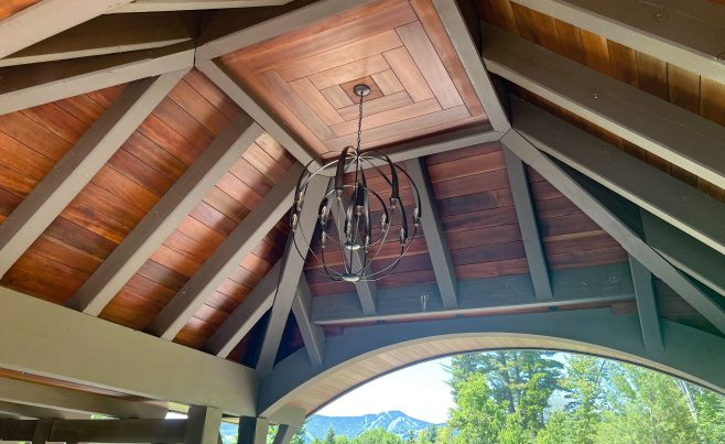 Timber Frame Porte Cochere Interior