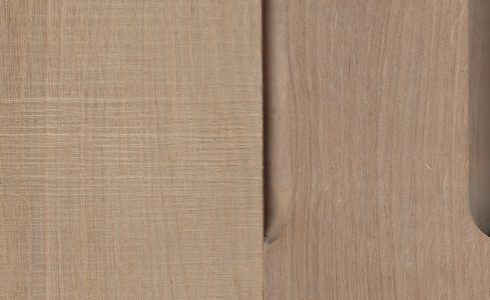 Oak stained with Snowfall White