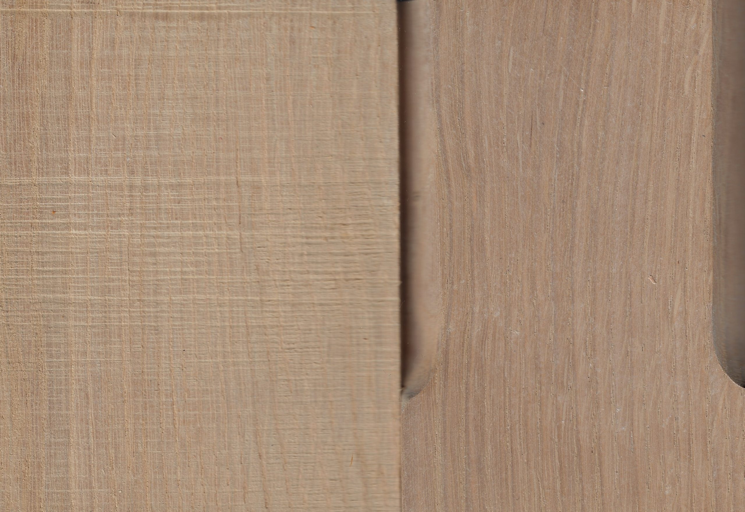 Oak stained with Snowfall White