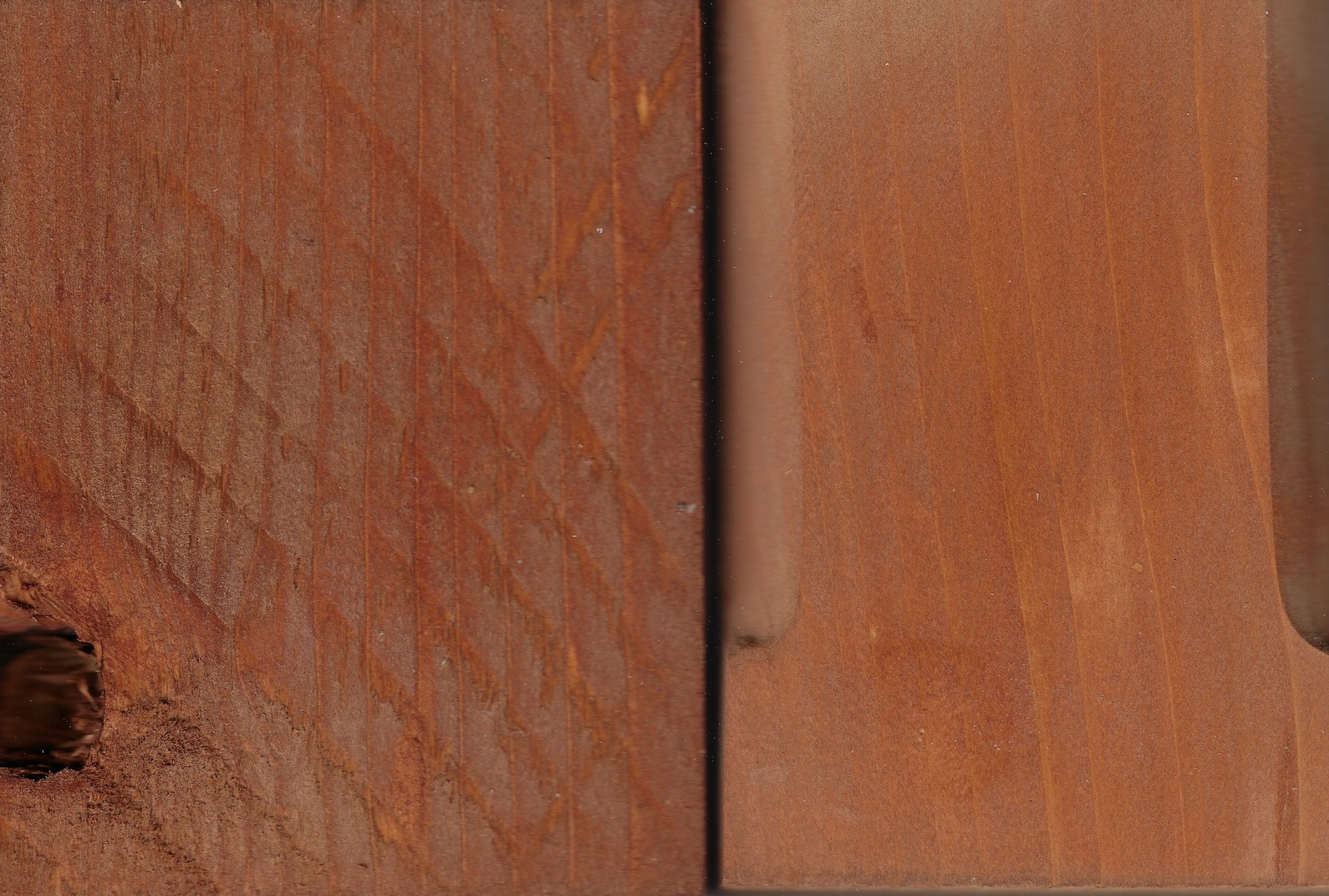 Port Orford Cedar stained with Acorn Brown