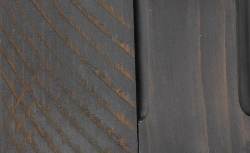 Port Orford Cedar Sample Stained in Spacious Gray