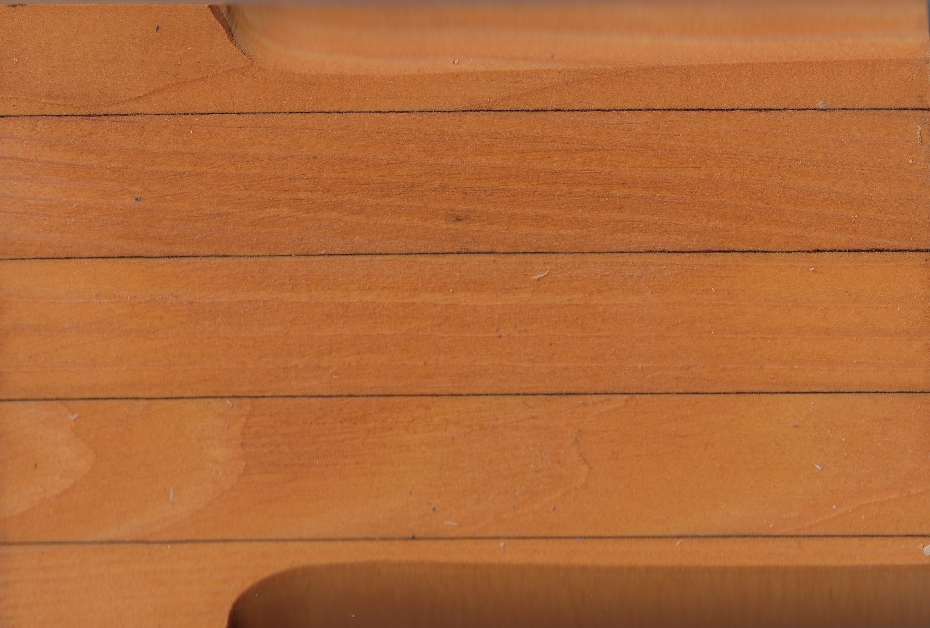 Glulam Sample with Golden Cedar Stain