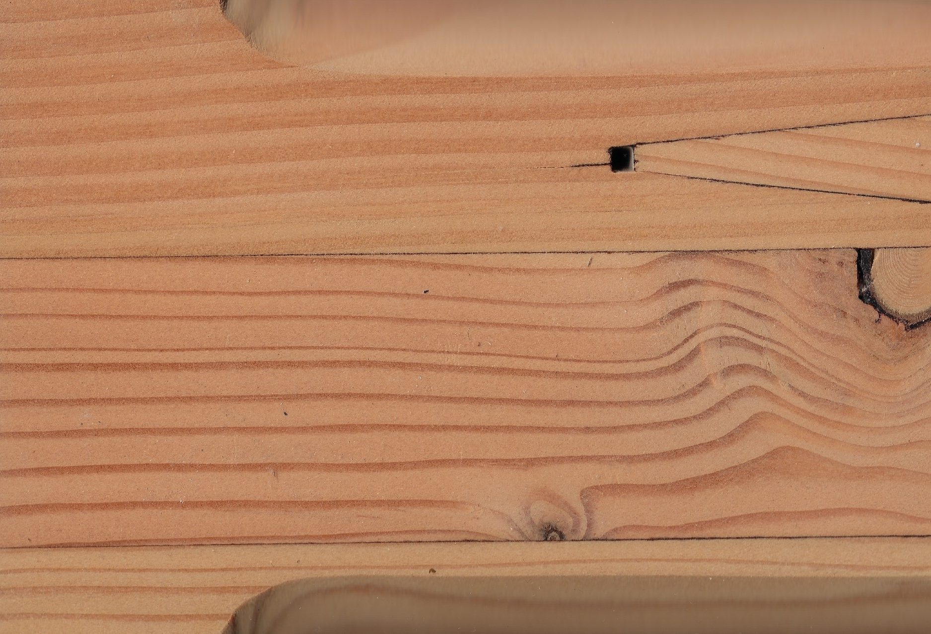 Glulam Sample stained with Harvest Amber