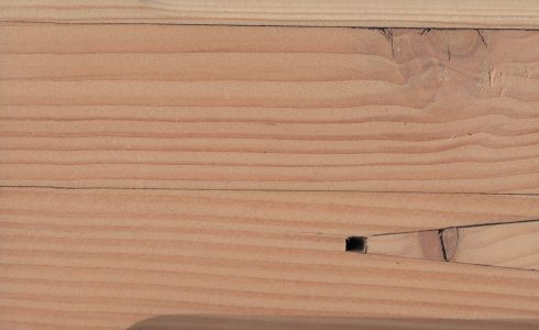 Glulam Sample in Snowfall White Stain