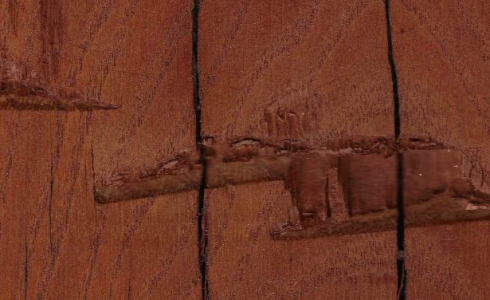 Hand Hewn Oak in Acorn Brown