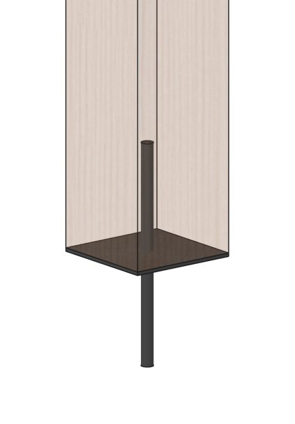 Post base with Rod and Plate