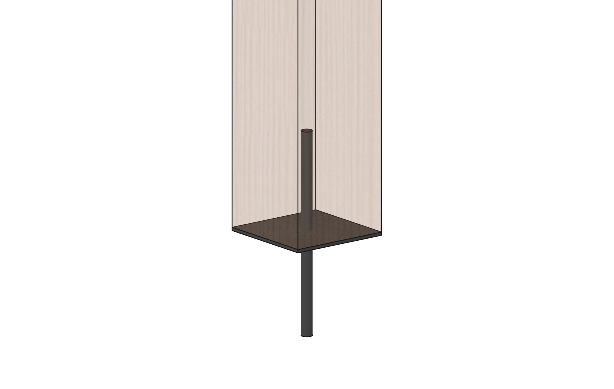 Post base with Rod and Plate