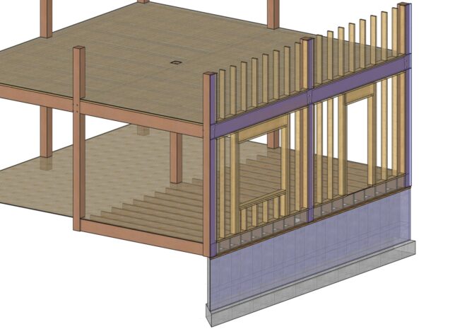 Timber Frame - 2x Framed Wall Infill