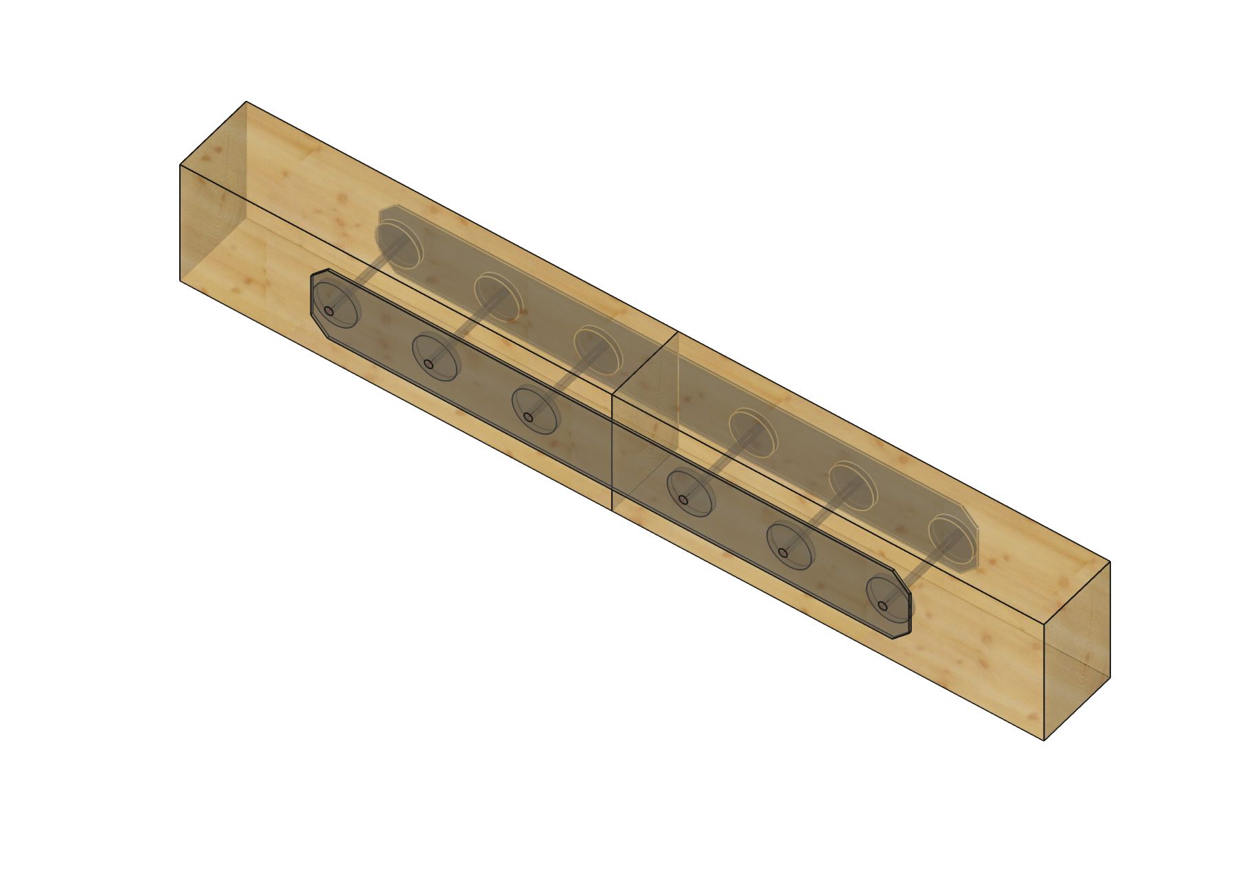 Heavy Timber Frame using steel gusset plates with shear plates.